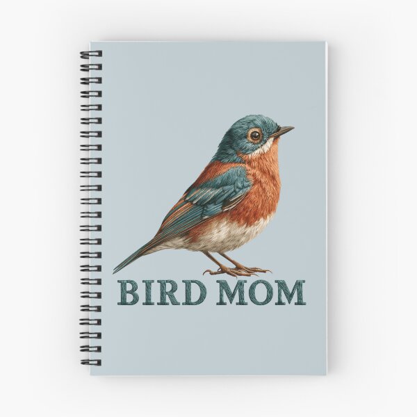 Item preview, Bird Mom Bluebird Embroidered Design designed and sold by MegaNovaArt.