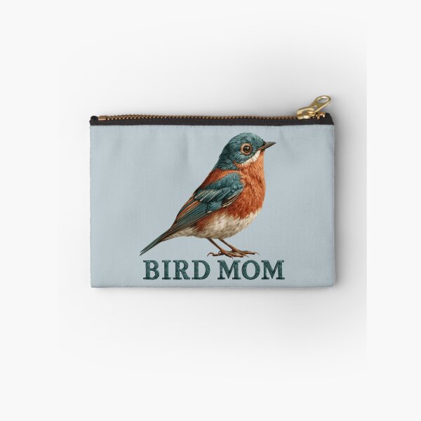 Item preview, Bird Mom Bluebird Embroidered Design designed and sold by MegaNovaArt.
