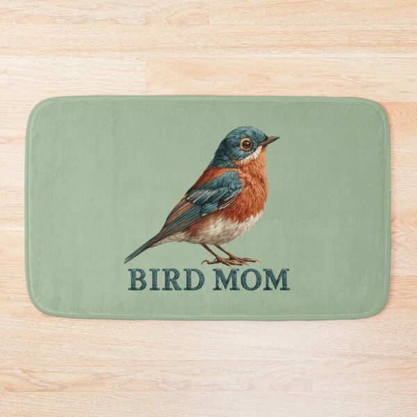 Item preview, Bird Mom Bluebird Embroidered Design designed and sold by MegaNovaArt.
