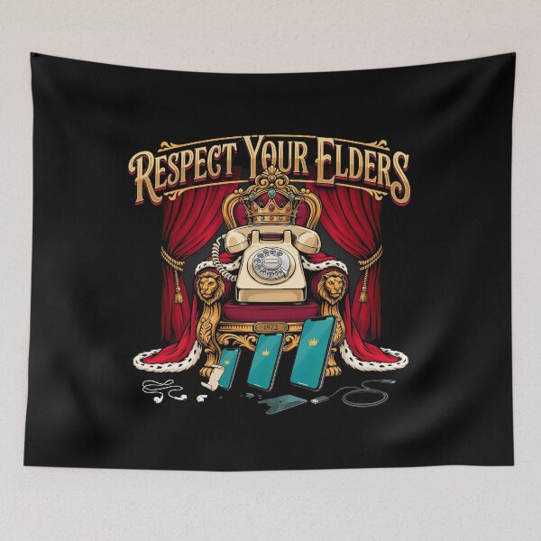 Item preview, Respect Your Elders Phone Tshirts Funny Vintage Cell Phone designed and sold by Redgiant87x.