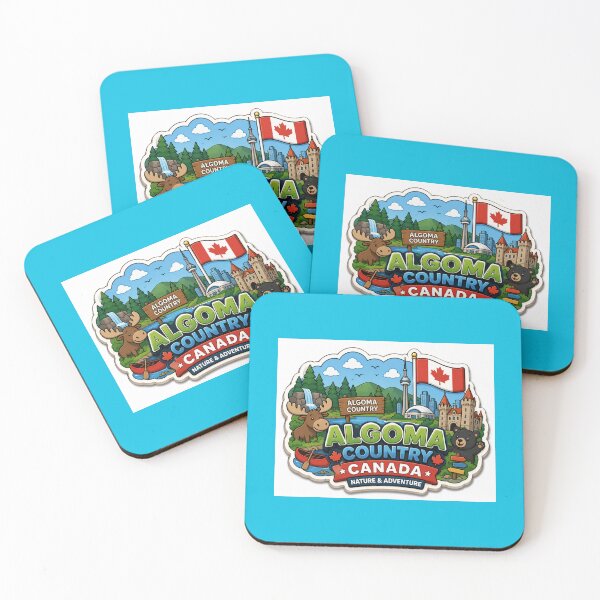 Item preview, Algoma Country Canada Cute 3D Adventure Label   designed and sold by PaintMeWorld.