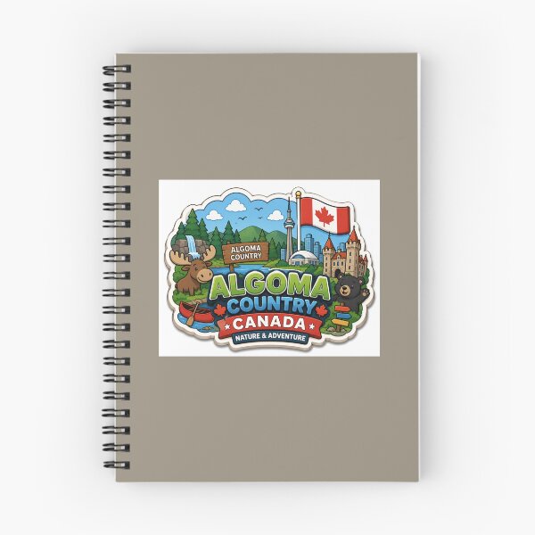 Item preview, Algoma Country Canada Cute 3D Adventure Label   designed and sold by PaintMeWorld.