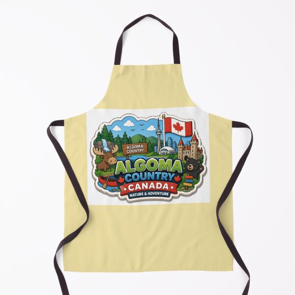 Item preview, Algoma Country Canada Cute 3D Adventure Label designed and sold by PaintMeWorld.