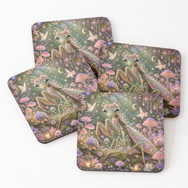 Item preview, Magical Mantis in a Glowing Forest designed and sold by Weirdwildco69.