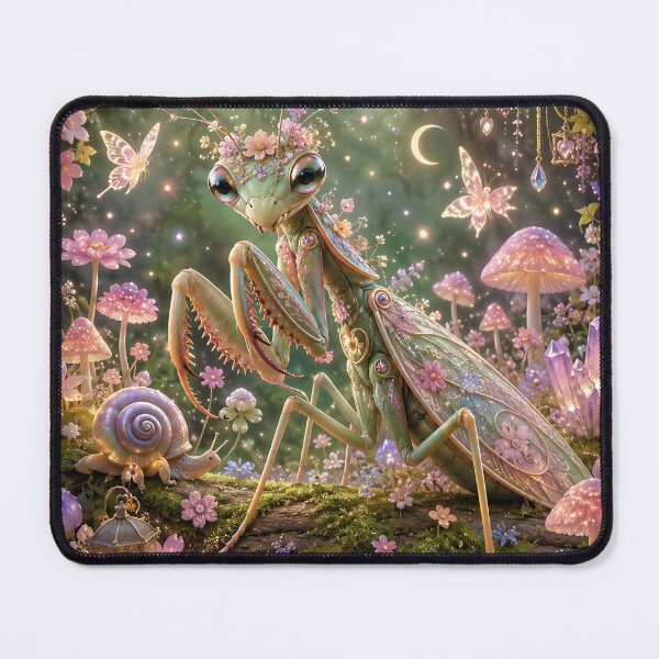 Item preview, Magical Mantis in a Glowing Forest designed and sold by Weirdwildco69.