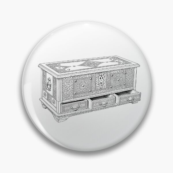 Item preview, Traditional Emirati Heritage Wooden Chest designed and sold by NUSKHAH UAE | Emirati Heritage Art.