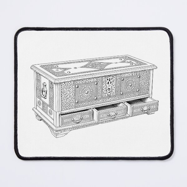 Item preview, Traditional Emirati Heritage Wooden Chest designed and sold by NUSKHAH UAE | Emirati Heritage Art.