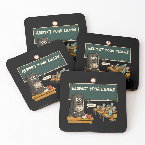 Item preview, Respect Your Elders Phone Tshirts Old Phone Nostalgia Technology Humor designed and sold by Redgiant87x.