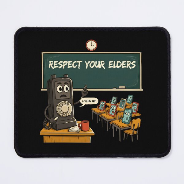 Item preview, Respect Your Elders Phone Tshirts Old Phone Nostalgia Technology Humor designed and sold by Redgiant87x.