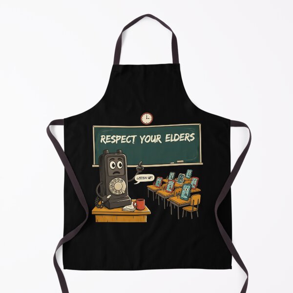 Item preview, Respect Your Elders Phone Tshirts Old Phone Nostalgia Technology Humor designed and sold by Redgiant87x.