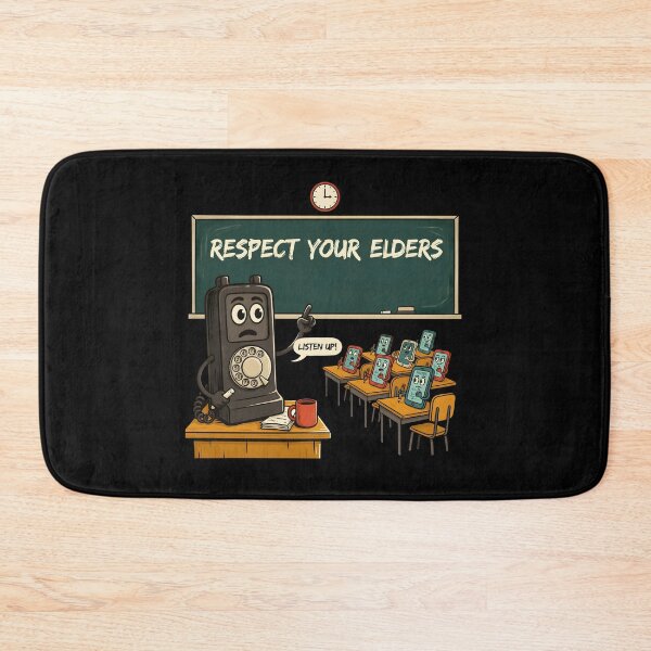 Item preview, Respect Your Elders Phone Tshirts Old Phone Nostalgia Technology Humor designed and sold by Redgiant87x.