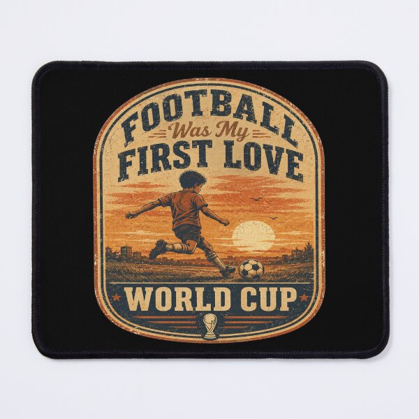 Item preview, Football Was My First Love | Vintage World Cup Graphic Tee designed and sold by ArthUpscale.