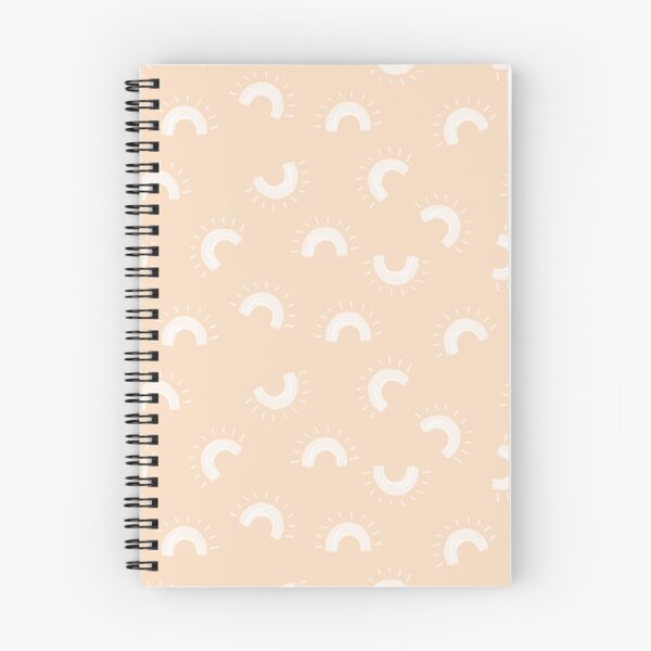 Item preview, Boho Minimalist Peach Rainbow Sun Seamless Pattern designed and sold by THE RILONA.