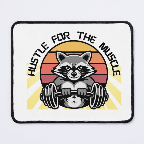 Item preview, Vintage Gym Raccoon Weightlifting Design | Strong Raccoon Workout Fitness Retro T-Shirt designed and sold by Palette _Vibes.