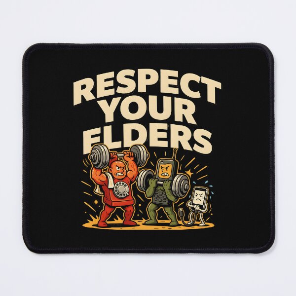 Item preview, Respect Your Elders Phone Tshirts Vintage Smartphone Joke for Tech Lovers designed and sold by Redgiant87x.
