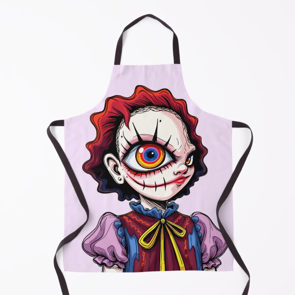 Item preview, Creepy Cute Clown Portrait – Spooky Dark Character Art designed and sold by QQQueen.