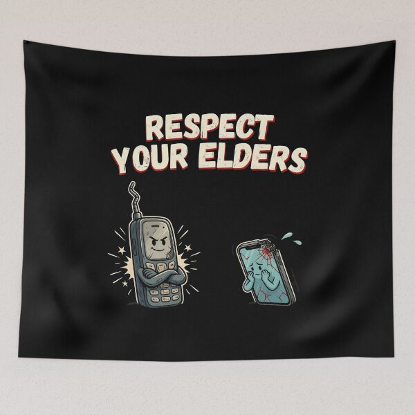 Item preview, Respect Your Elders Phone Tshirts Classic Old Phone Vintage Technology designed and sold by Redgiant87x.
