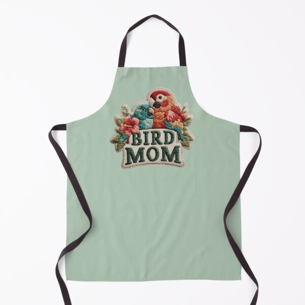 Item preview, Bird Mom Lovebirds Embroidered Design designed and sold by MegaNovaArt.