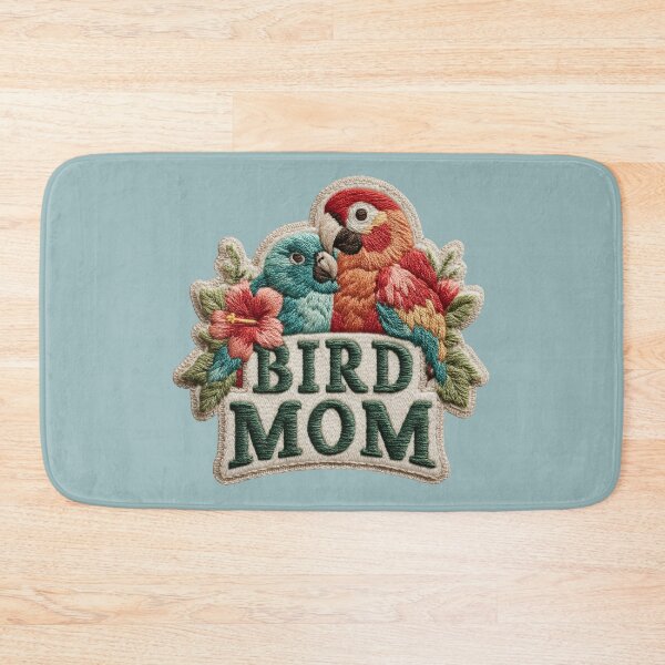 Item preview, Bird Mom Lovebirds Embroidered Design designed and sold by MegaNovaArt.