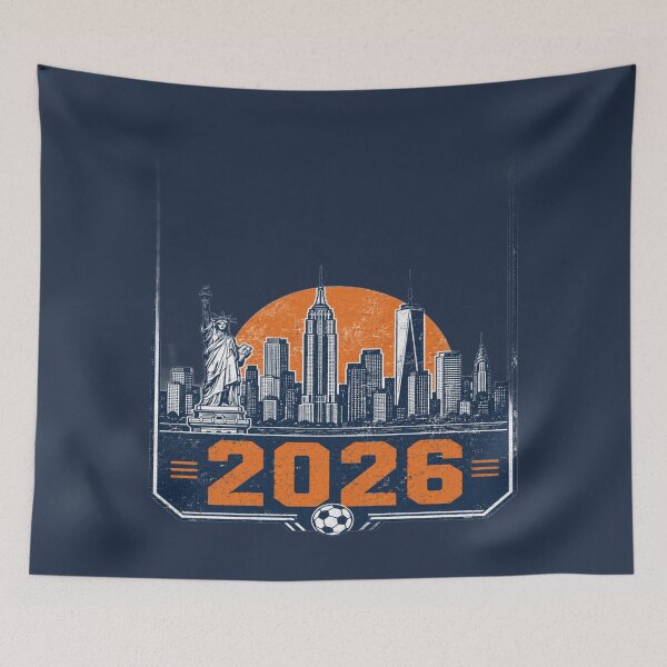 Item preview, New York City 2026 | Vintage World Cup Skyline Graphic designed and sold by ArthUpscale.