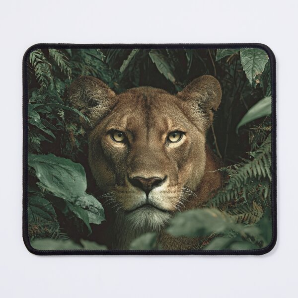Item preview, Lioness Watching from the Jungle Shadows designed and sold by Erika Kaisersot.