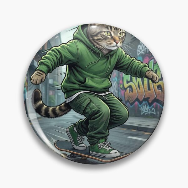 Item preview, hip hop scateboard kitty designed and sold by UdertakerSHOP.
