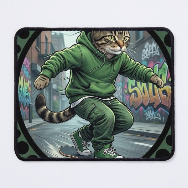 Item preview, hip hop scateboard kitty designed and sold by UdertakerSHOP.