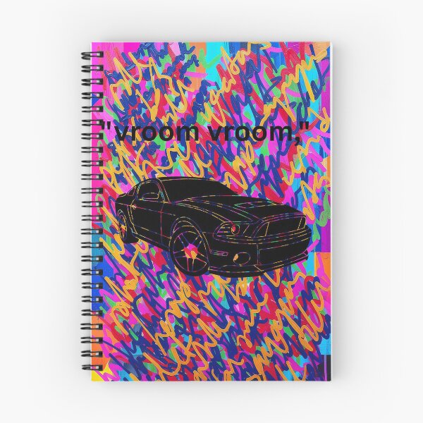 Item preview, Black car on a colourful scribble background  designed and sold by wallartofmio.