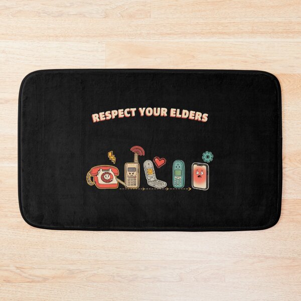 Item preview, Respect Your Elders Phone Tshirts Funny Retro Technology for Smartphone Users designed and sold by Redgiant87x.