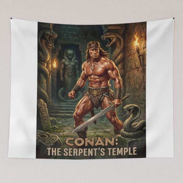 Item preview, Conan - The Serpent’s Temple drawing  designed and sold by ARTROGAN.