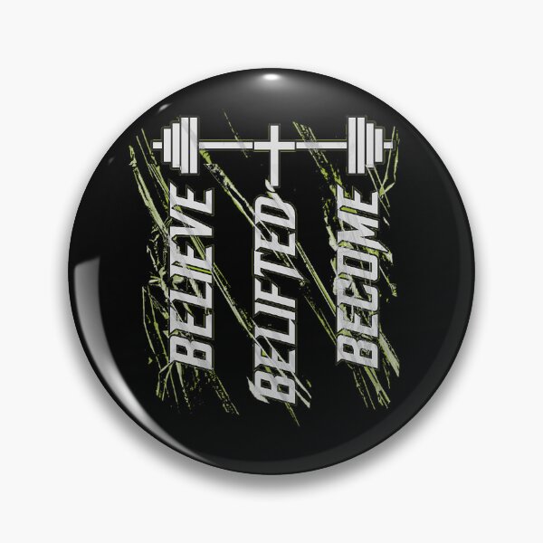 Item preview, Believe Belifted Become | Christian Gym Barbell Cross Design designed and sold by Bezuiden.