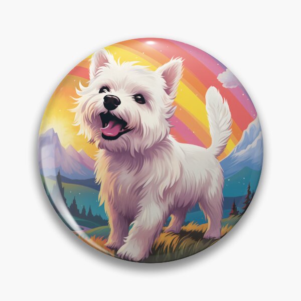 Item preview, Funny West Highland White Terrier Westie Colorful Rainbow Cute Mom Dad Kids designed and sold by rafaeltto.