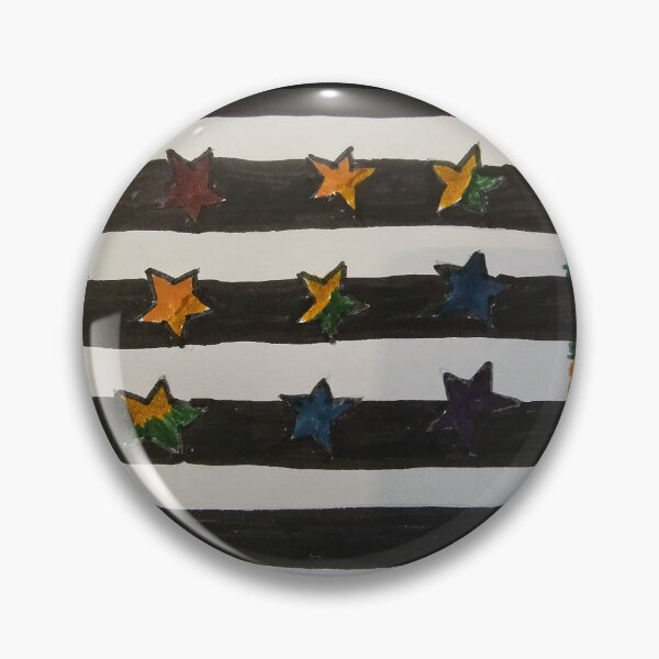 Item preview, Dark Rainbow Stars and Black and White Stripes  designed and sold by DancingCreek.