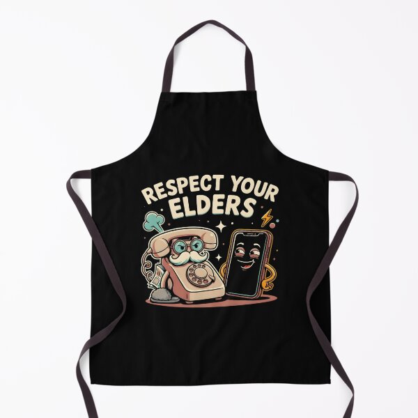 Item preview, Respect Your Elders Phone Tshirts Mobile Technology Humor with Vintage Phone Style designed and sold by Redgiant87x.