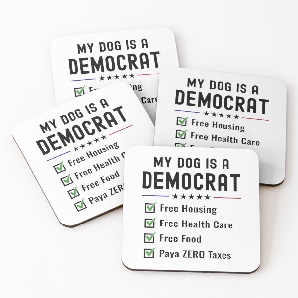 Item preview, My Dog Is a Democrat Funny Political Shirt | Free Housing & Health Care Pet Lover Gift designed and sold by BMLprint ⭐⭐⭐⭐⭐.