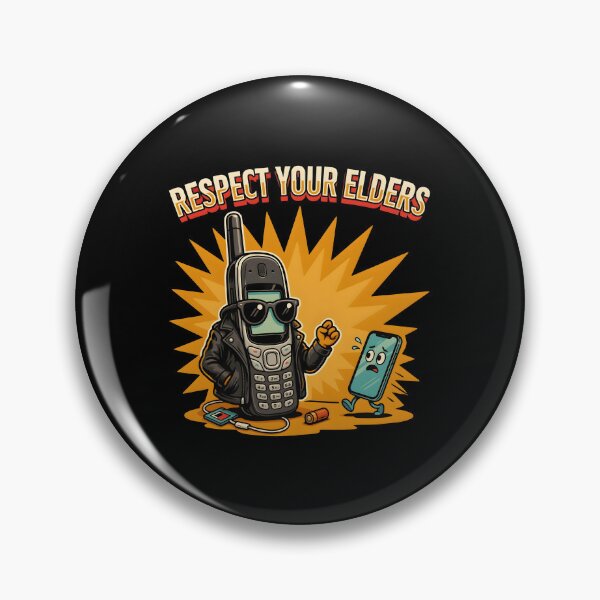Item preview, Respect Your Elders Phone Tshirts Funny Old Phone for Vintage Tech Fans designed and sold by Redgiant87x.