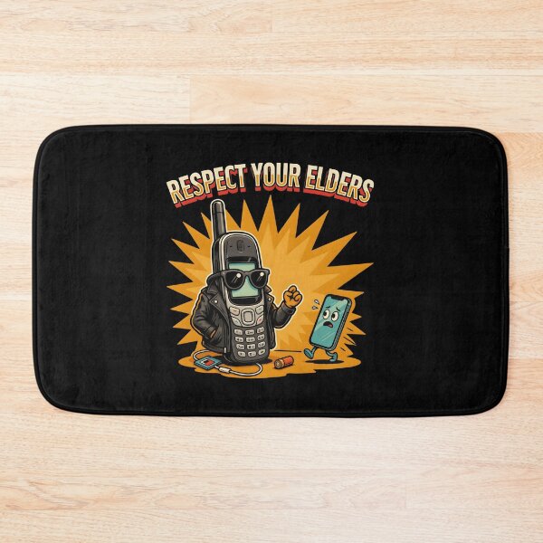 Item preview, Respect Your Elders Phone Tshirts Funny Old Phone for Vintage Tech Fans designed and sold by Redgiant87x.