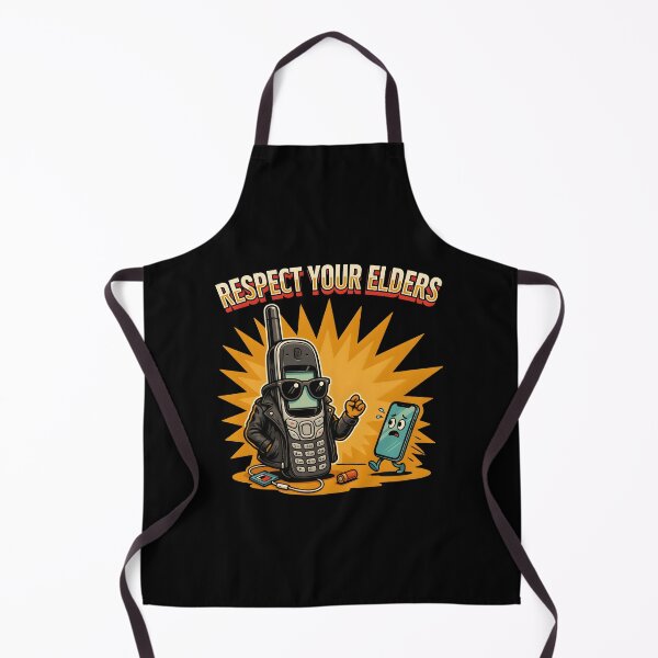 Item preview, Respect Your Elders Phone Tshirts Funny Old Phone for Vintage Tech Fans designed and sold by Redgiant87x.
