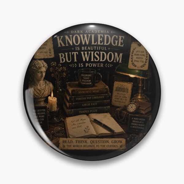Item preview, Knowledge Is Beautiful, But Wisdom Is Power designed and sold by FAZ-DESIGNS.
