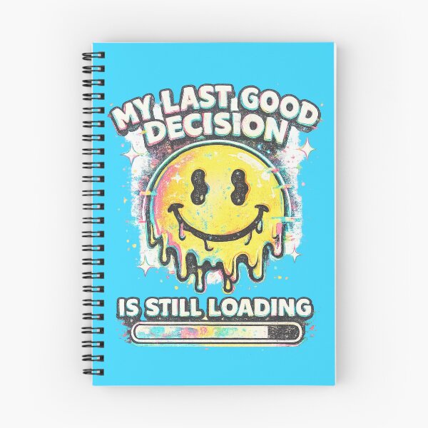 Item preview, My Last Good Decision Is Still Loading Funny Y2K Glitch Melting Smiley Meme Retro Graphic Humor Gift designed and sold by mocci10.