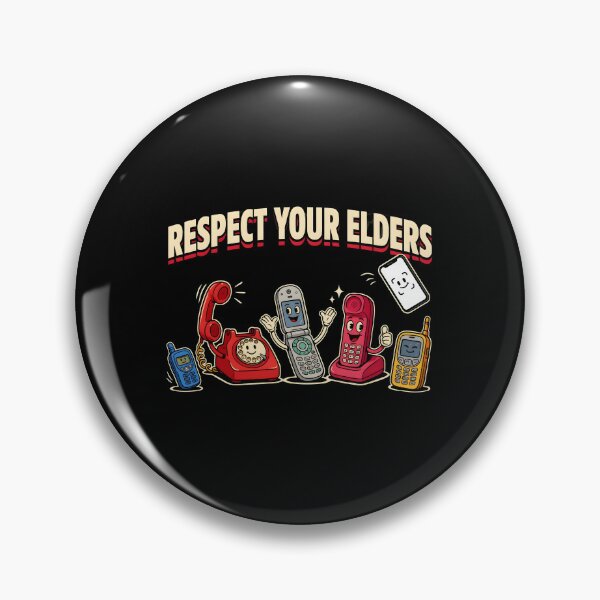 Item preview, Respect Your Elders Phone Tshirts Retro Phone Humor for Technology Enthusiasts designed and sold by Redgiant87x.