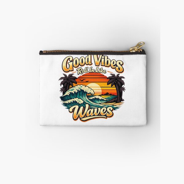 Item preview, Good Vibes Roll In Like Waves  designed and sold by DPBTees70.