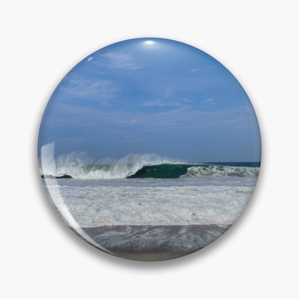 Item preview, Powerful breaking ocean wave on the sandy beach designed and sold by Art of Momenz.