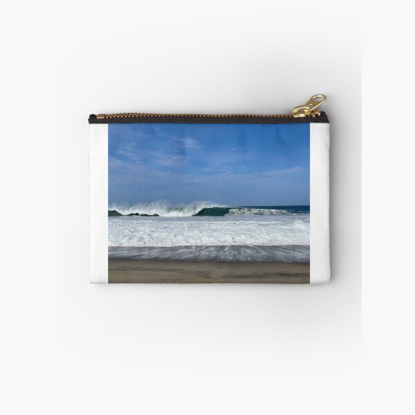 Item preview, Powerful breaking ocean wave on the sandy beach designed and sold by Art of Momenz.