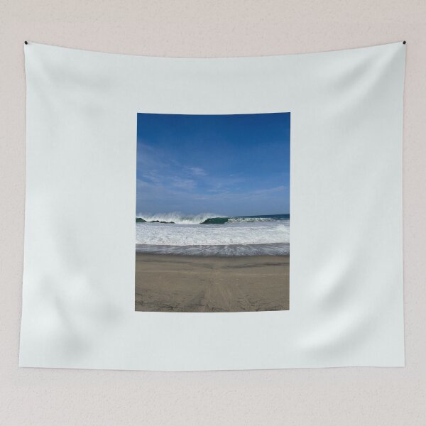 Item preview, Powerful breaking ocean wave on the sandy beach designed and sold by Art of Momenz.