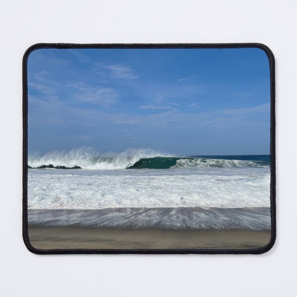 Item preview, Powerful breaking ocean wave on the sandy beach designed and sold by Art of Momenz.