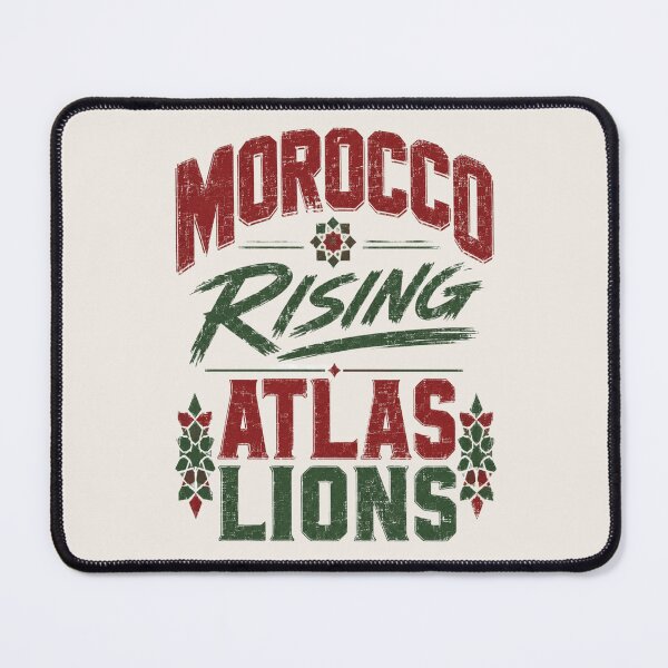 Item preview, Morocco Rising Atlas Lions Vintage Football T-Shirt designed and sold by ArthUpscale.