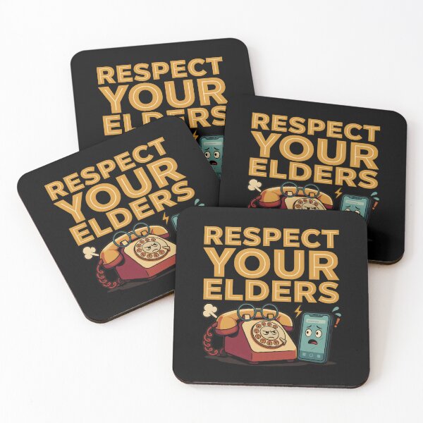 Item preview, Respect Your Elders Phone Tshirts Vintage Mobile Phone with Technology Humor designed and sold by Redgiant87x.