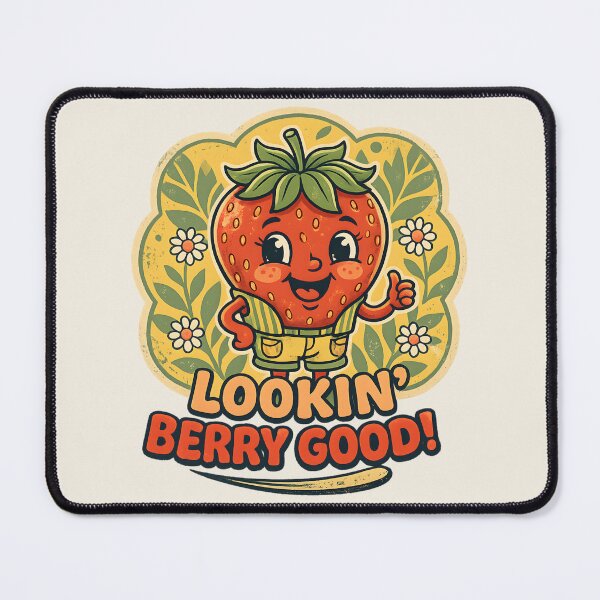 Item preview, Lookin Berry Good Retro 70s Strawberry Cartoon designed and sold by radiogalaxy.