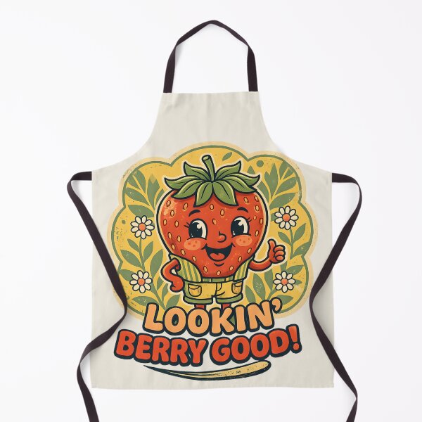 Item preview, Lookin Berry Good Retro 70s Strawberry Cartoon designed and sold by radiogalaxy.